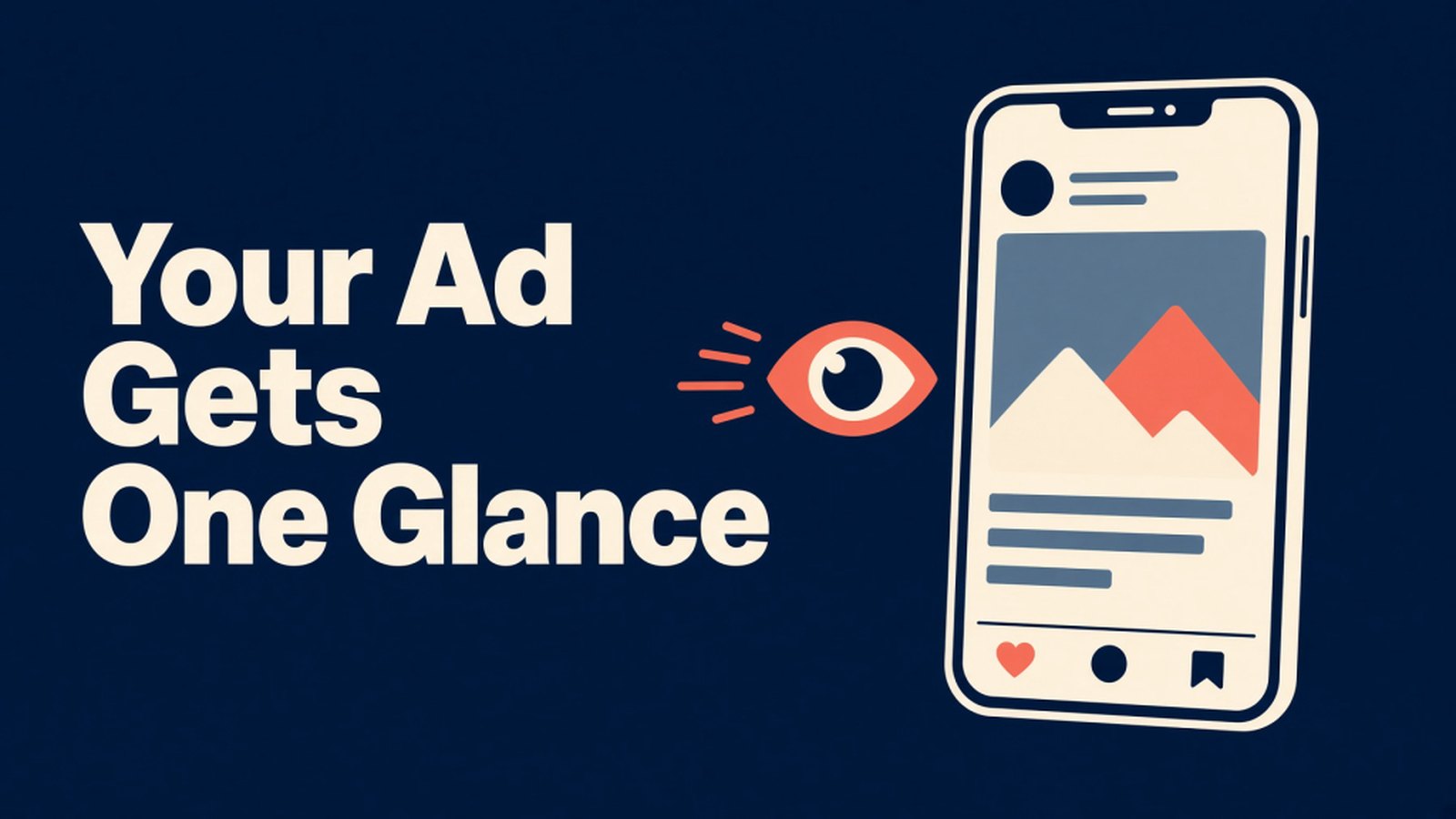 How to make a clear Facebook ad that gets one glance: one headline, a few simple steps, one next move.